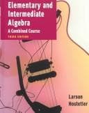 Tapa de Elementary And Intermediate Algebra And Student Study Guide Passkey