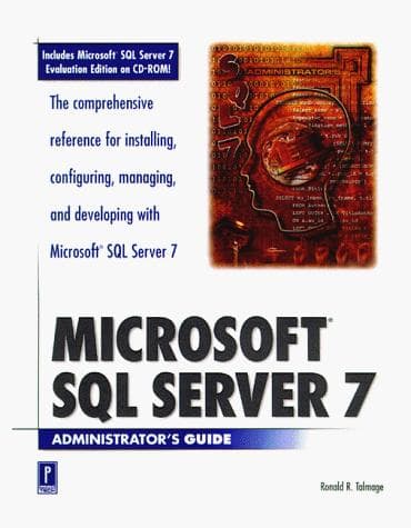 Tapa de Microsoft SQL server 7.0 administrator's guide