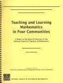Tapa de Teaching and Learning Mathematics in Poor Communities