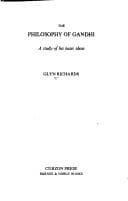 Tapa de Philosophy Of Gandhi