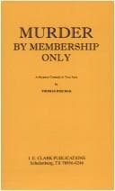 Tapa de Murder by Membership Only