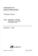 Tapa de Advances in Group Processes