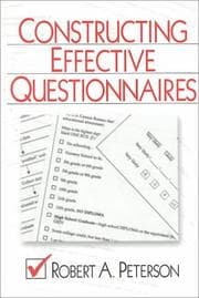 Tapa de Constructing Effective Questionnaires