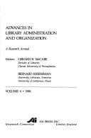 Tapa de Advances in Library Administration and Organization
