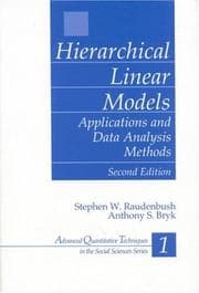 Tapa de Hierarchical linear models