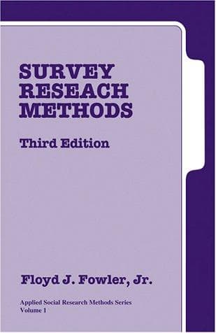 Tapa de Survey Research Methods (Applied Social Research Methods)