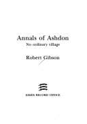 Tapa de Annals of Ashdon