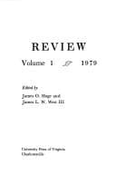 Tapa de Review (University Press of Virginia Review)
