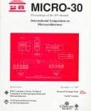 Tapa de Thirtieth Annual IEEE/ACM International Symposium on Microarchitecture