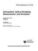 Tapa de Atmospheric Optical Modeling, Measurement, and Simulation