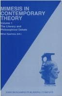 Tapa de Mimesis in Contemporary Theory : an Interdisciplinary Approach Vol. 1 : Volume 1