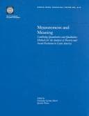 Tapa de Measurement and meaning