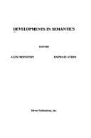 Tapa de Developments in semantics