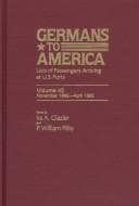 Tapa de Germans to America, Volume 45 Nov. 16, 1882-Apr. 19, 1883