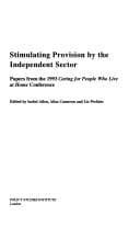 Tapa de Stimulating Provision by the Independent Sector