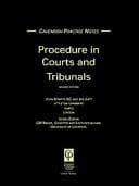 Tapa de Practice Notes on Procedure in Courts