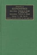 Tapa de Advances in Econometrics