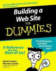 Tapa de Building a web site for dummies