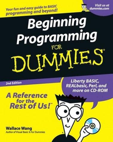 Tapa de Beginning programming for dummies