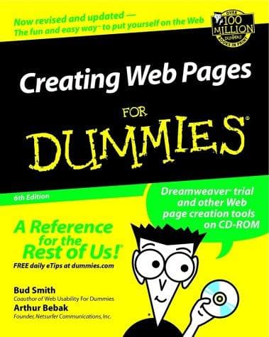 Tapa de Creating Web pages for dummies