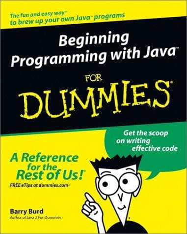 Tapa de Beginning programming with Java for dummies