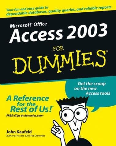 Tapa de Access 2003 for dummies