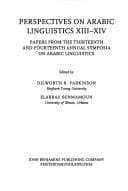 Tapa de Perspectives on Arabic Linguistics (Current Issues in Linguistic Theory)
