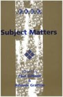 Tapa de Subject Matters