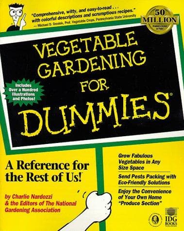 Tapa de Vegetable gardening for dummies