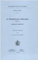 Tapa de Le témoignage véritable