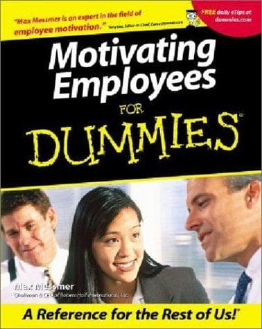 Tapa de Motivating Employees for Dummies