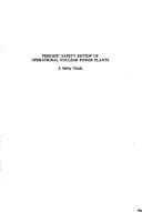Tapa de Periodic Safety Review of Operational Nuclear Power Plants