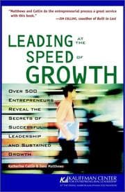 Tapa de Leading at the speed of growth