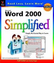 Tapa de Microsoft Word 2000 simplified