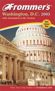 Tapa de Frommer's Washington D.C. 2003