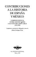 Tapa de Contribuciones a la Historia de España y Mexico