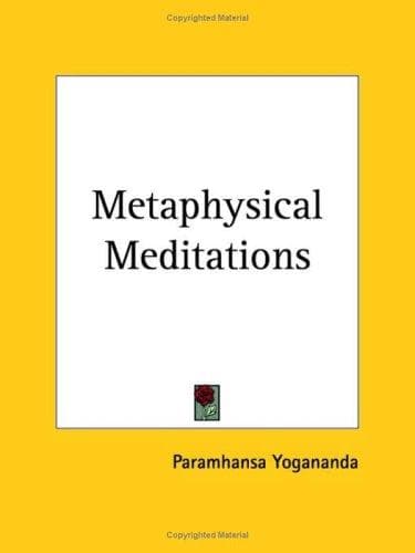 Tapa de Metaphysical Meditations
