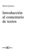 Tapa de Introduccion Al Comentario de Textos