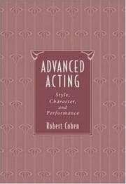 Tapa de Advanced Acting