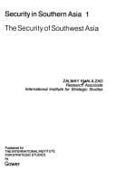 Tapa de The security of southwest Asia