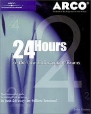 Tapa de 24-Hours to Law Enforcement Exam 1E (24 Hours to the Law Enforcement Exams)