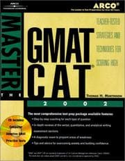 Tapa de Master the GMAT CAT, 2002/e w/CD-ROM (Master the Gmat)