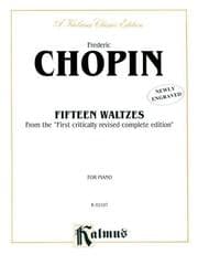 Tapa de Frederic Chopin Fifteen Waltzes
