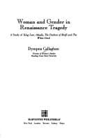 Tapa de Woman and gender in Renaissance tragedy