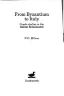 Tapa de From Byzantium to Italy