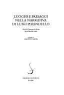 Tapa de Luoghi e paesaggi nella narrativa di Pirandello
