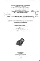 Tapa de Les attributions (catégories)