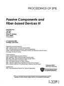 Tapa de Passive components and fiber-based devices III