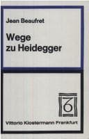 Tapa de Wege zu Heidegger