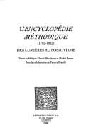 Tapa de L'encyclopédie méthodique, 1782-1832